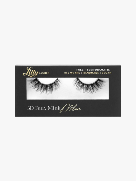 Lilly Lashes 3D Faux Mink Lashes black box of false lashes on light gray background