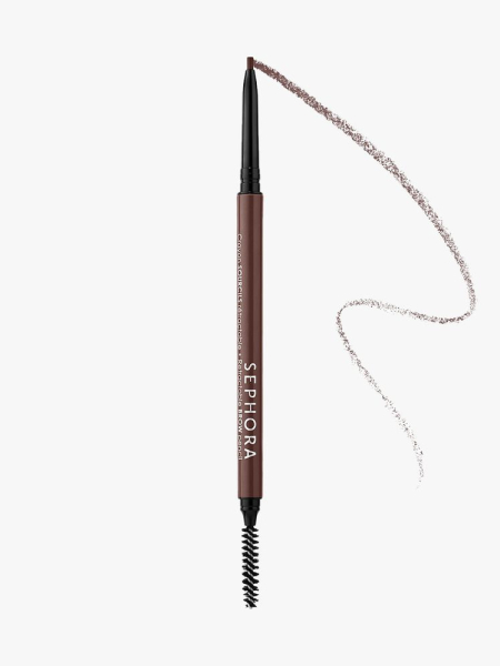 Sephora Collection Retractable Eyebrow Pencil brown eyebrow pencil on light gray background